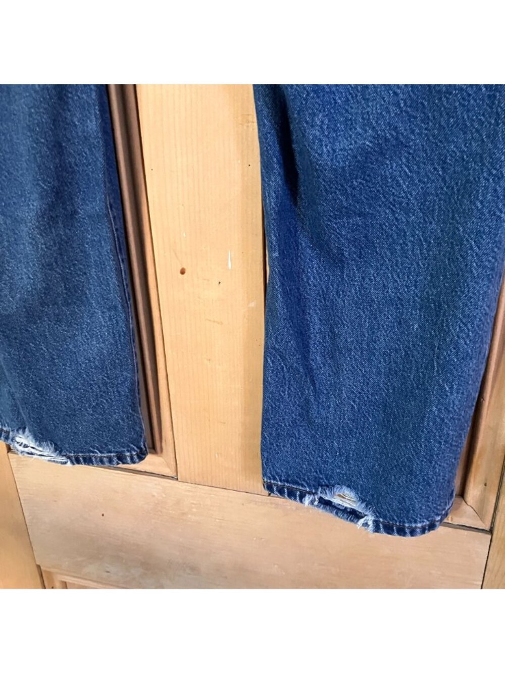 Levi's 501 Womens 90s Fit Premium Big E Straight Jeans Size 32x30 Blue AN EXC - Picture 7 of 12